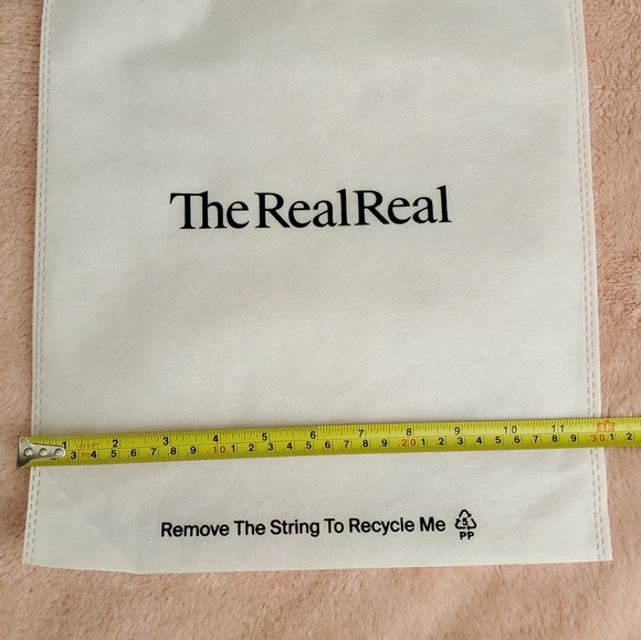 Lot 10 The realreal dustbags white draw strings travel organizer pouch - Picture 3 of 5